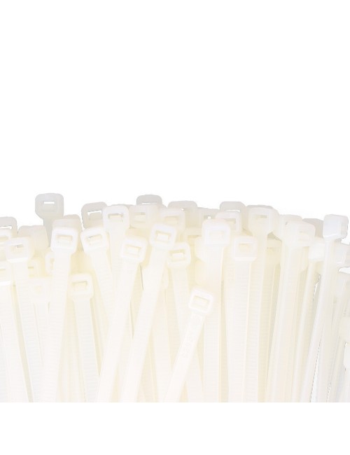 Bridas natural 8,0 x 450 mm nylon alta calidad (bolsa 100 unid.)