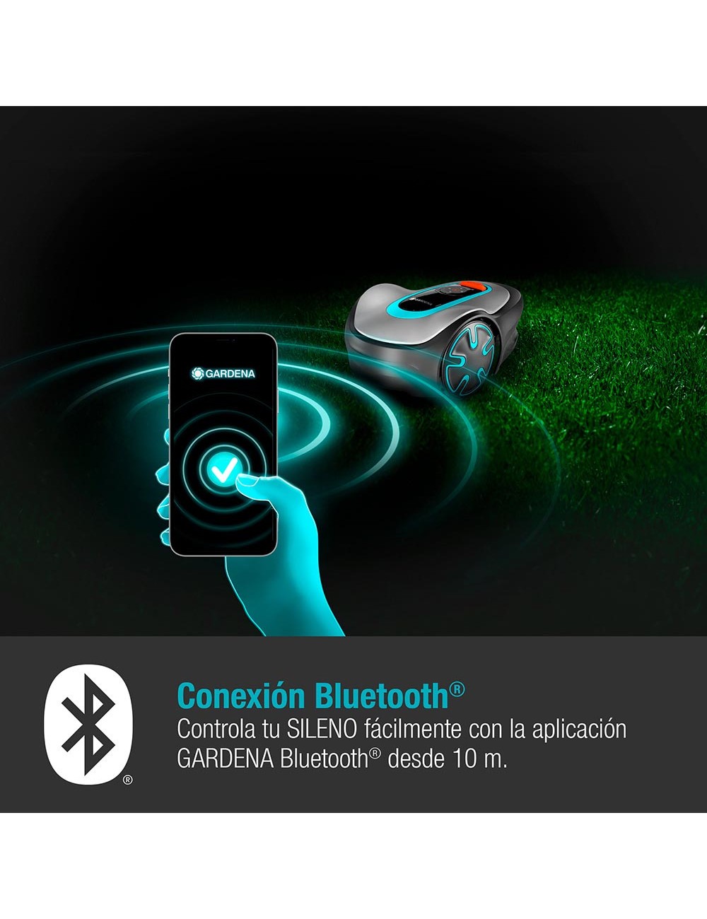 Robot cortacésped sileno para segar jardines 15201-34 gardena
