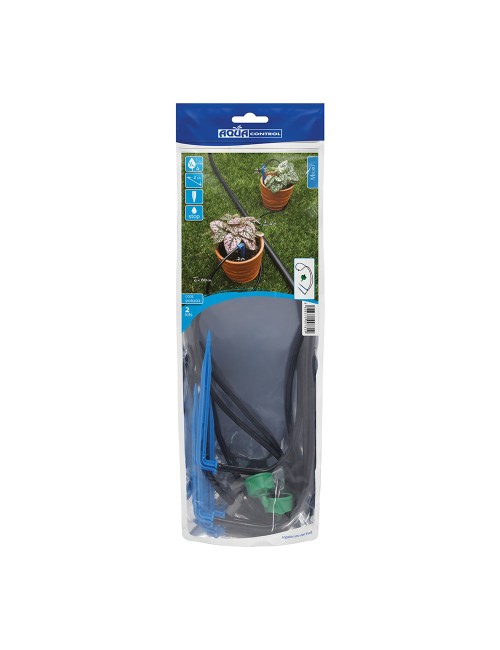 Kit stopper 4 l/h. (2 l/h por estaca) autocompensado y antidrenante con estaca 906202 aqua control