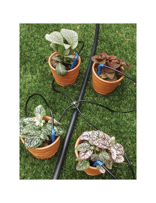 Kit stopper 8 l/h. (2 l/h por estaca) autocompensado y antidrenante con estaca 906301 aqua control