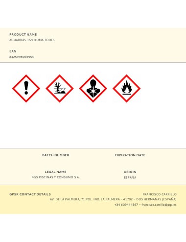 Aguarras 1/2l koma tools