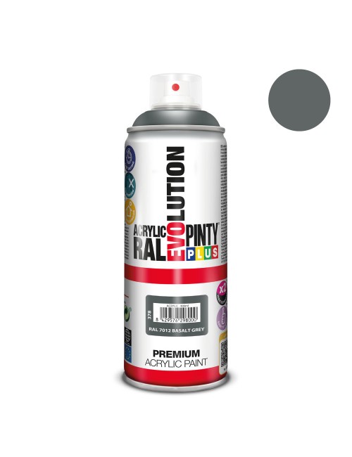 Pintura acrílica spray evolution 520 cc ral 7012 basalt grey 300 g