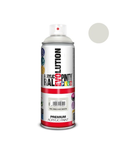 Pintura acrílica spray evolution 520 cc ral 9002 grey white 300 g