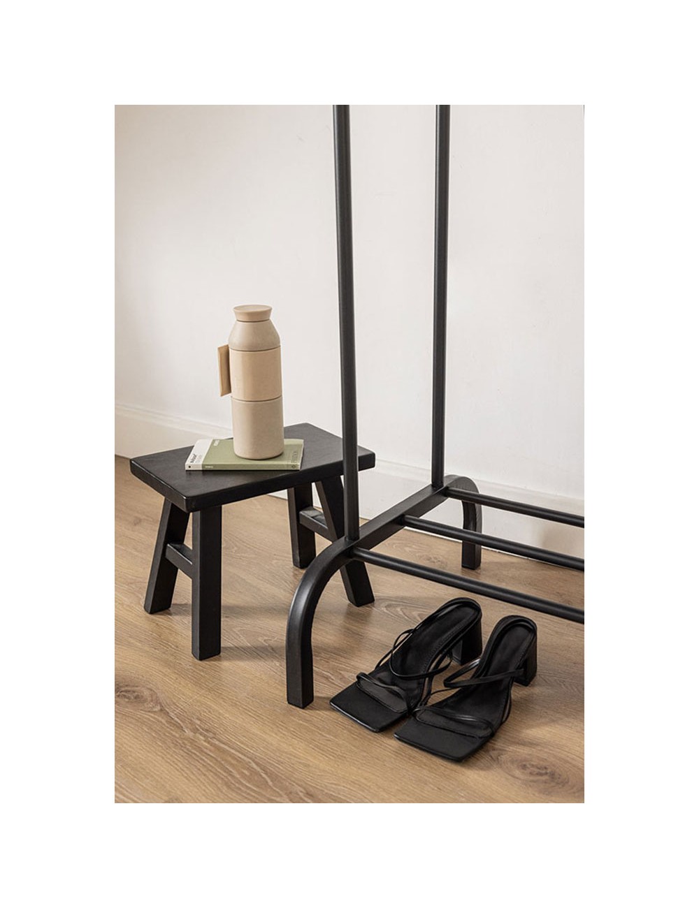 Perchero burro hangy duo negro hasta 30 kg