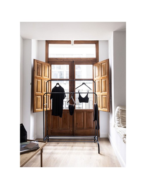 Perchero burro hangy duo negro hasta 30 kg