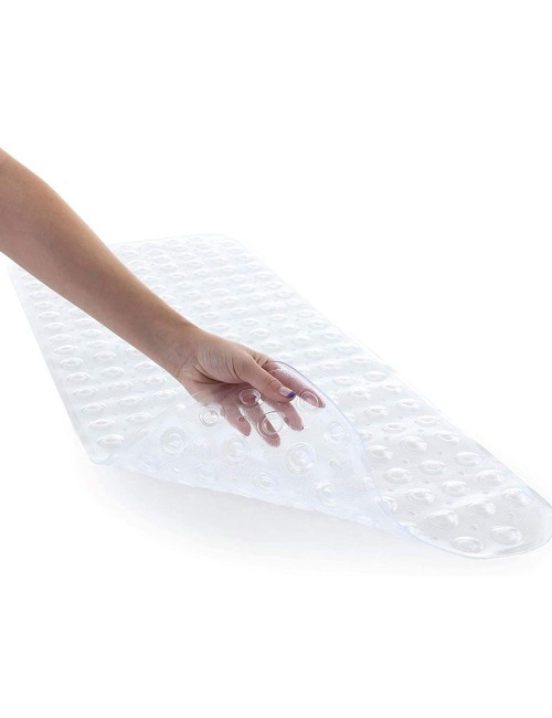 Alfombra de ducha transparente 100 x 40 cm