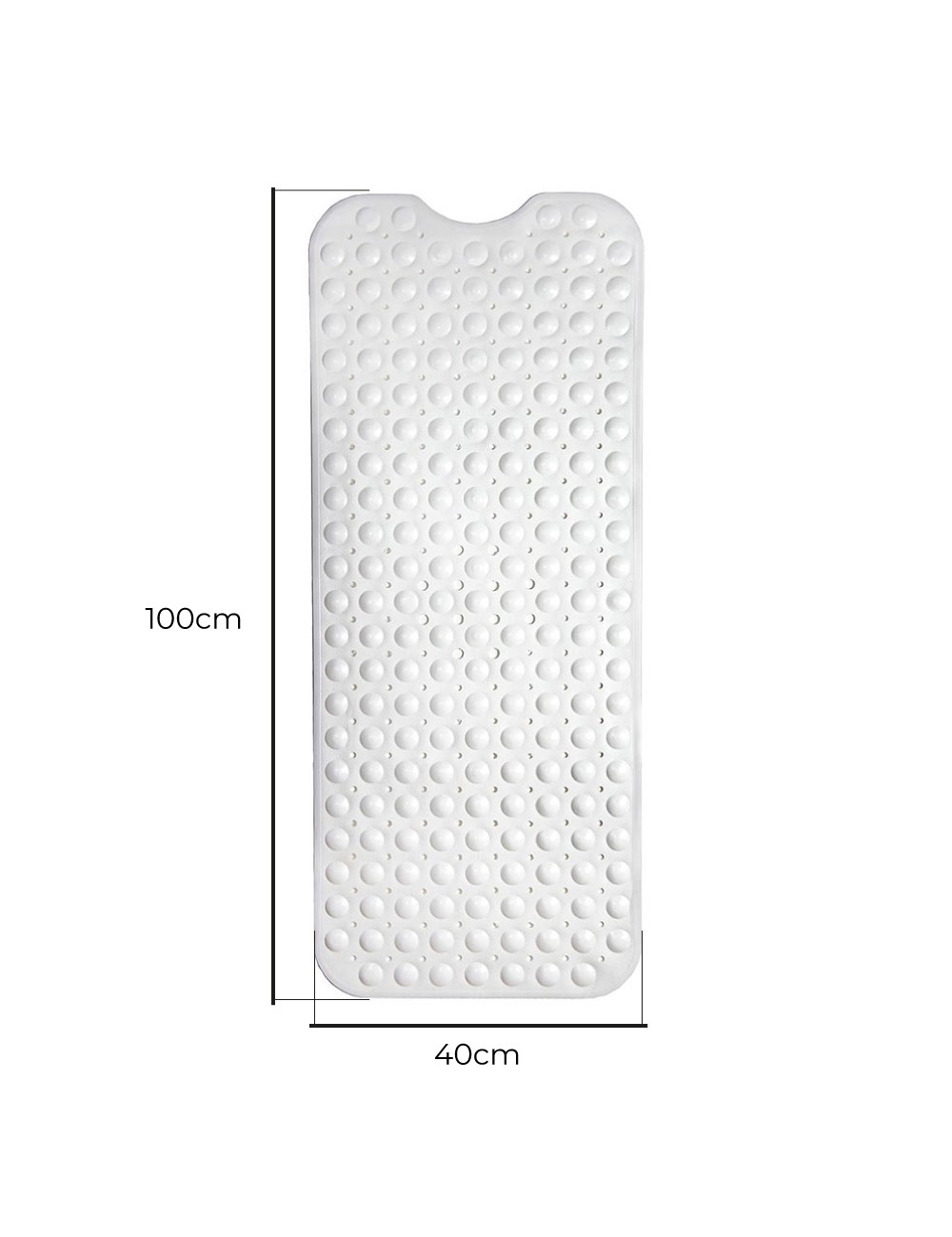 Alfombra de ducha colores surtidos 100 x 40 cm