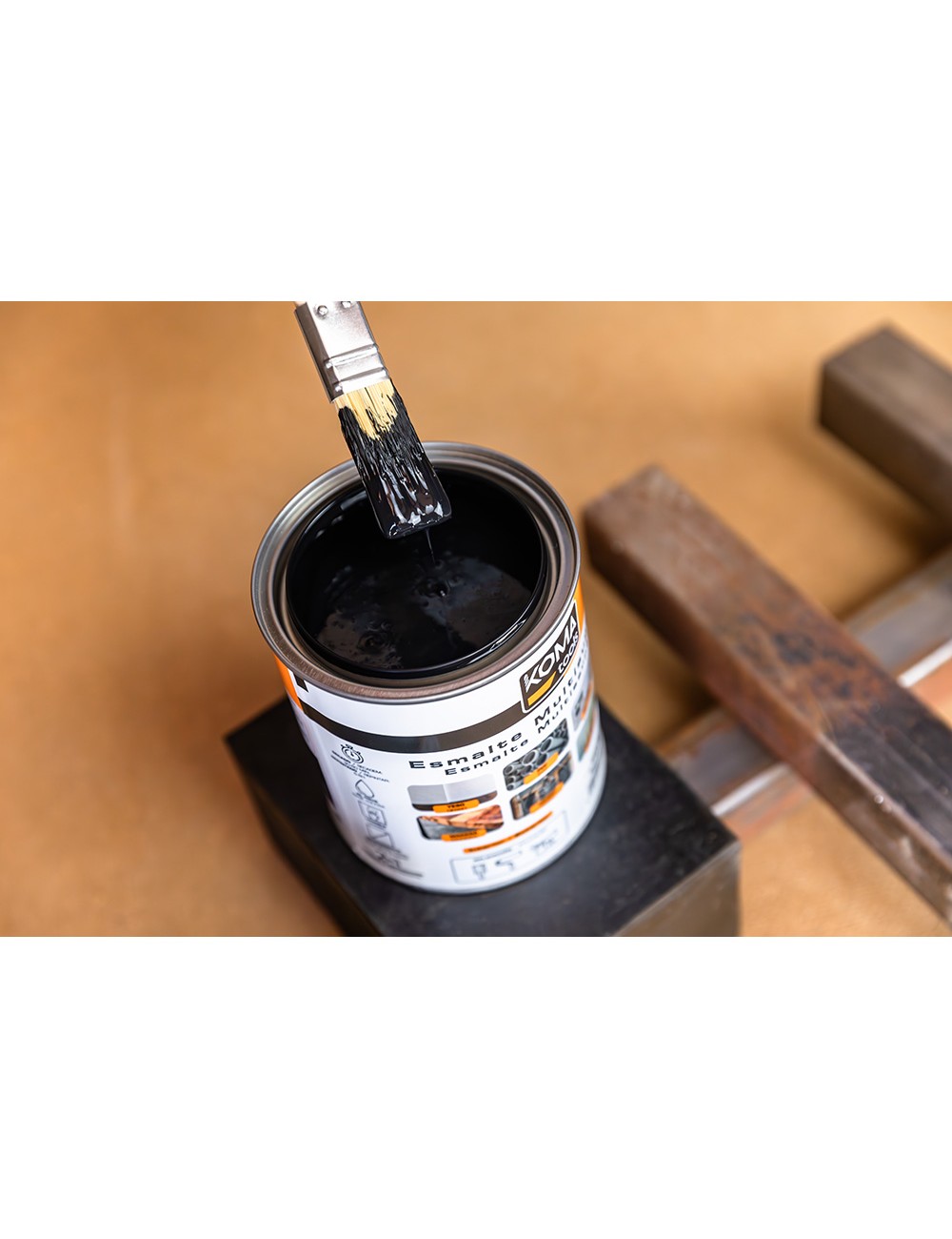 Esmalte multisuperficies negro mate 750 ml