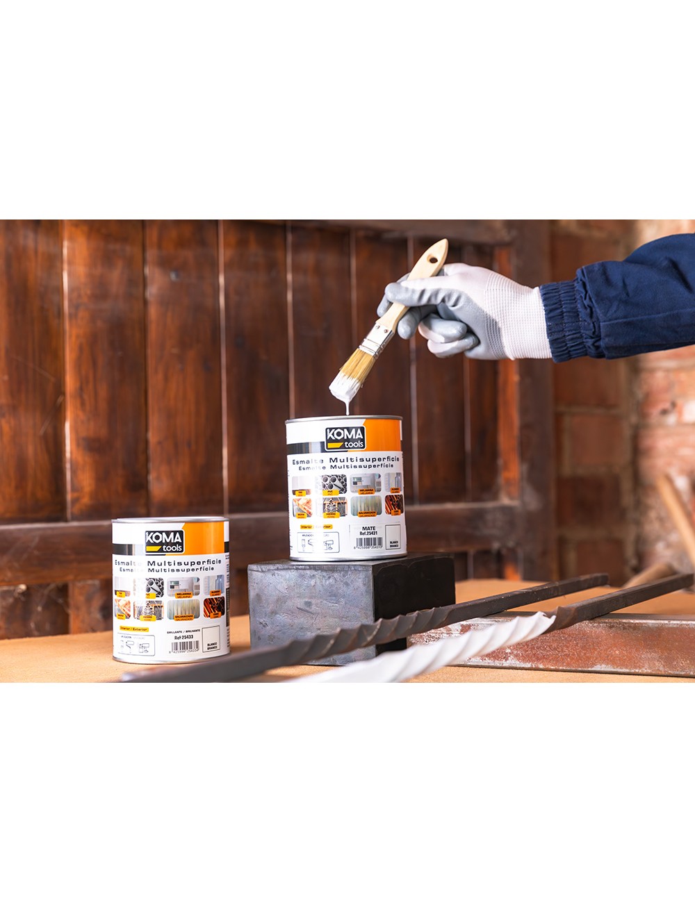 Esmalte multisuperficies negro satinado 750 ml