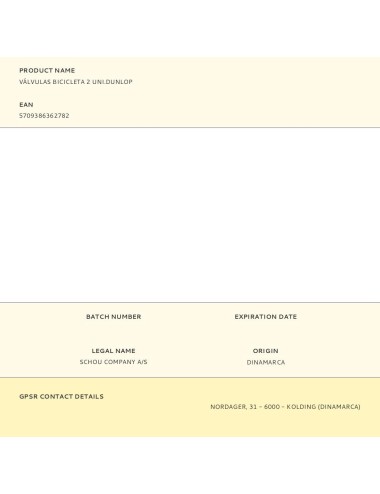 Válvulas bicicleta 2 uds