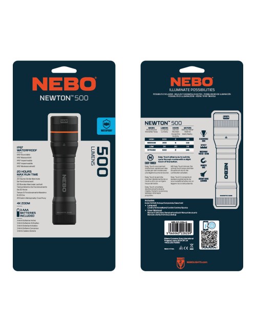 Linterna newton 500. táctica