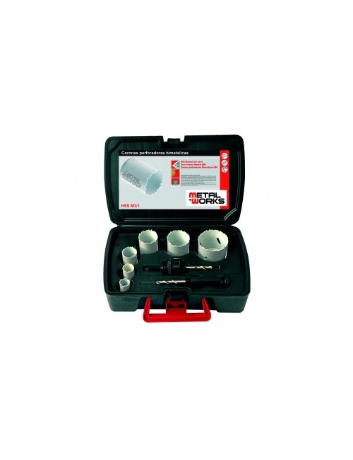 JGO DE CORONAS PERFORADORAS MWCBF6 - 6PZ JUEGO FONTANERIA  19-57 6P
