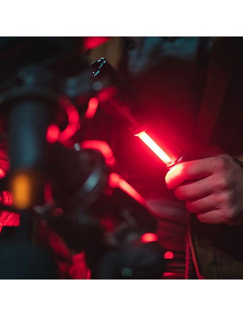 Linterna slyde king 2k. linterna+lámpara cob recargable. por la compra de 6 unidades regalo de expositor