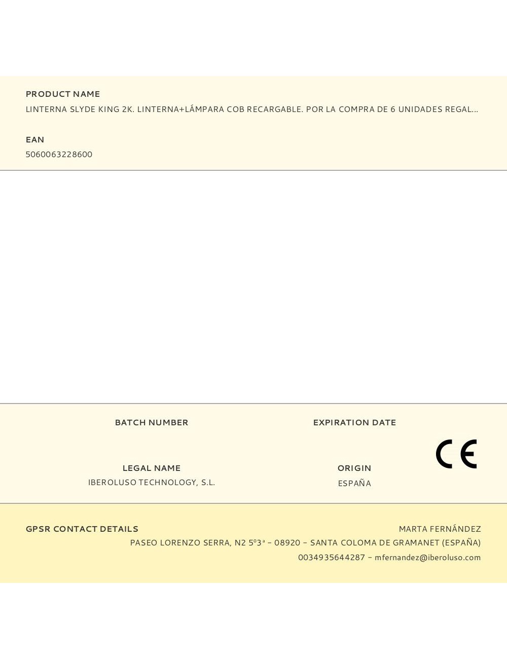 Linterna slyde king 2k. linterna+lámpara cob recargable. por la compra de 6 unidades regalo de expositor