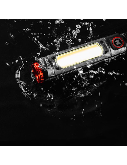 Linterna big larry pro+. lámpara+cob recagable por la compra de 6 unidades un expositor de regalo