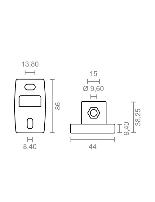 Juego de soporte pared toldo tld02 92543 micel