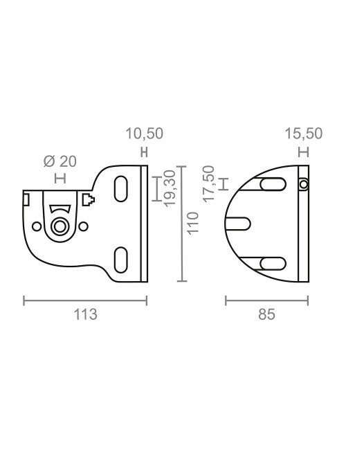 Juego de soporte eje toldo tld03 92545 micel