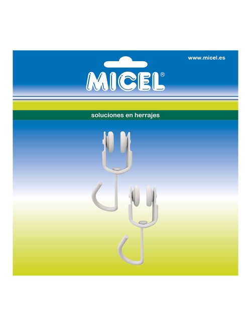 Blister de 2 poleas riel cortina interior tld18 92577 micel