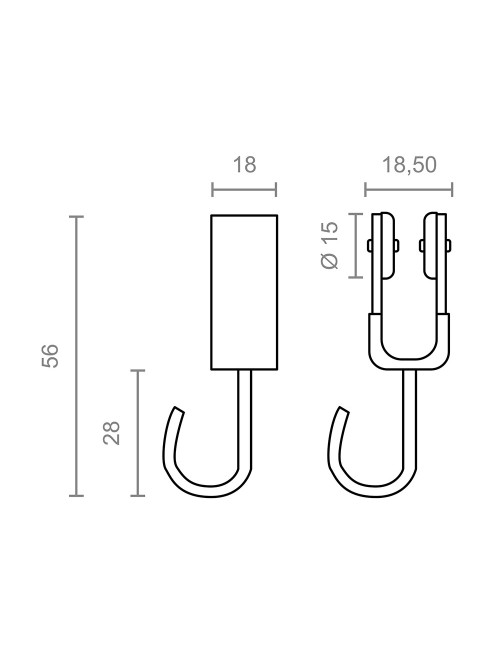 Blister de 2 poleas riel cortina interior tld18 92577 micel