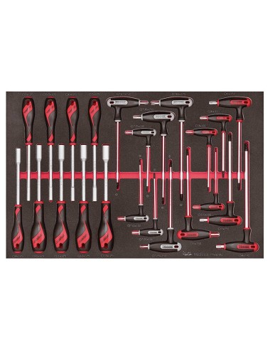 JUEGO DE DESTORNILLADORES VASO Y LLAVES T TTEX23 - 23p