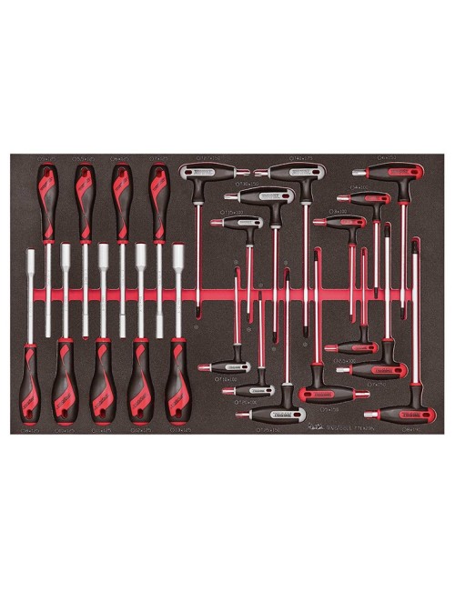 JUEGO DE DESTORNILLADORES VASO Y LLAVES T TTEX23 - 23p