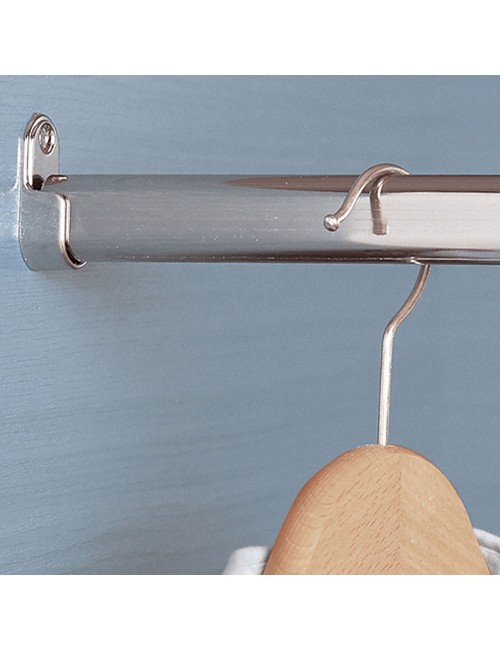 Soporte armario entre-paredes ovalado blanco (2 uds) cintacor - storplanet