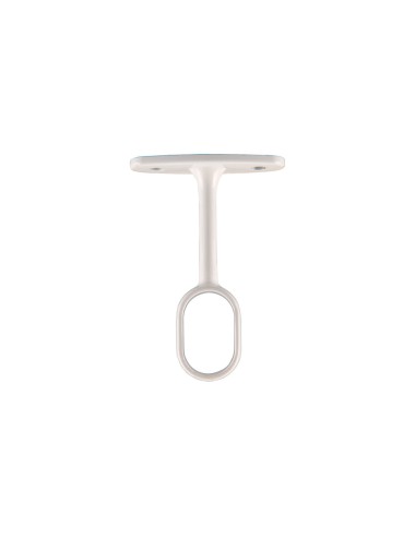 Soporte armario central ovalado blanco (1 ud) cintacor - storplanet