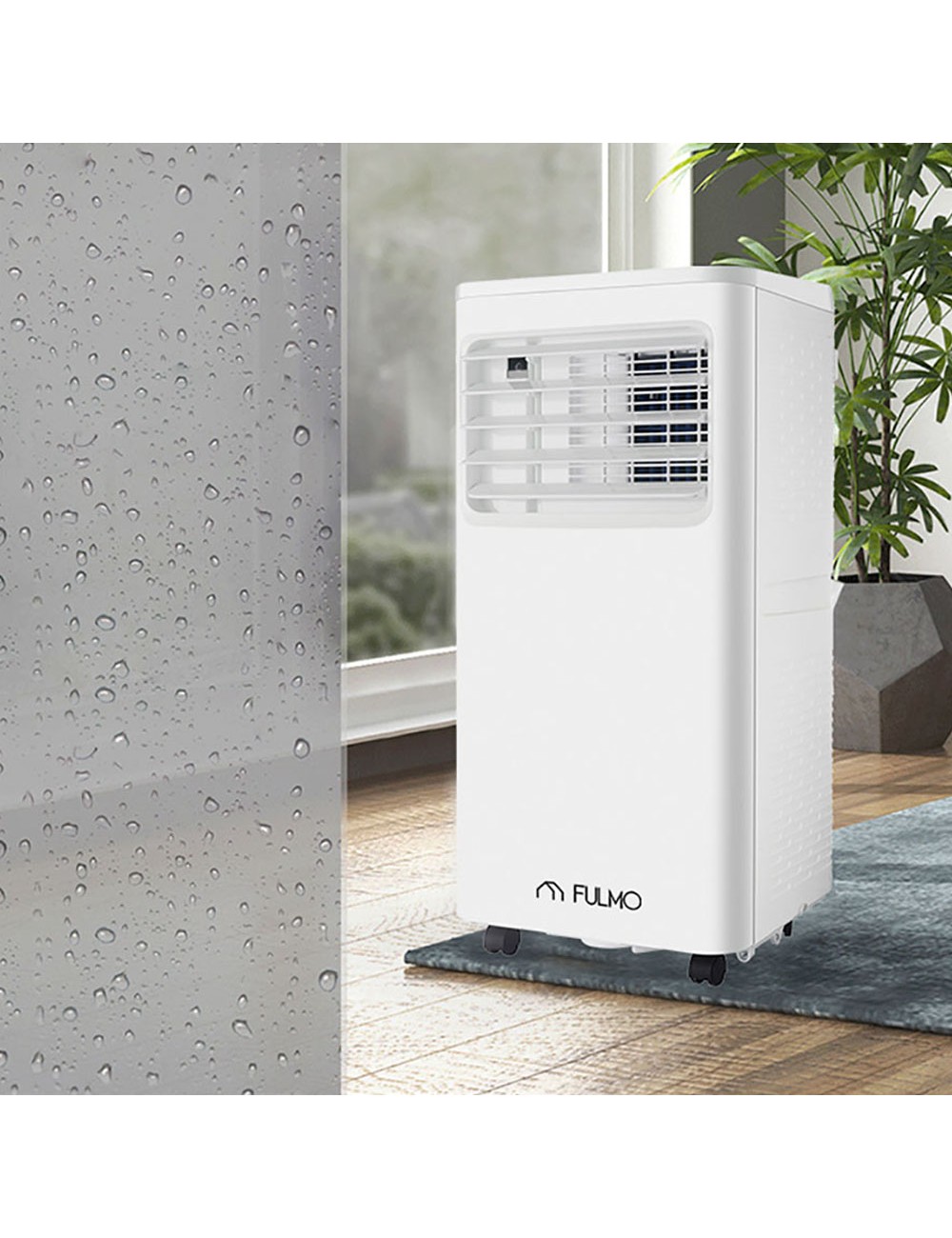 Aire acondicionado portátil solo frio 12000btu/hora 1.340w fulmo