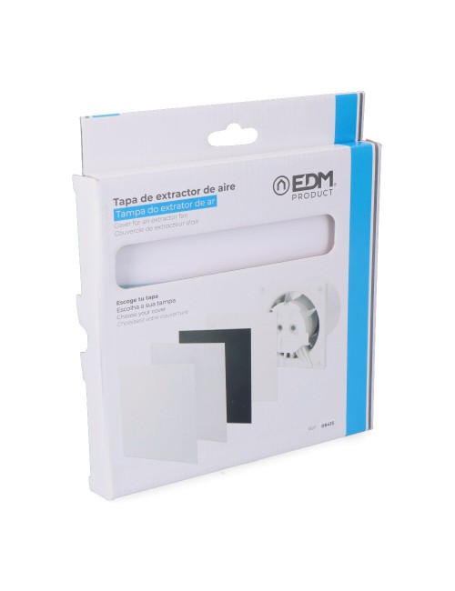 Tapa 175 x 175 mm color blanco brillante para extractor 08413 ø10cm edm