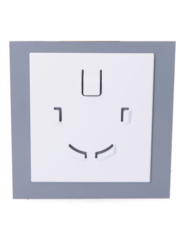 Tapa 175 x 175mm color gris aluminio cepillado para extractor 08413 ø10cm edm