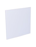 Tapa 175x175 mm cristal blanco mate para extractor 08413 ø10cm edm