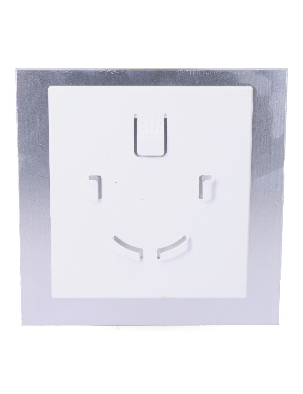 Tapa 175x175 mm cristal blanco mate para extractor 08413 ø10cm edm