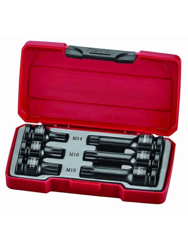 JUEGO DE VASOS DE IMPACTO  XZN 1/2 IN DR SET 6 PCS