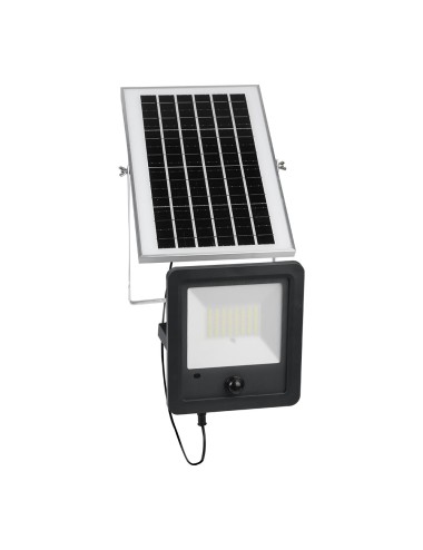Foco proyector solar con sensor 100 w 1200 lm 6500 k luz fría