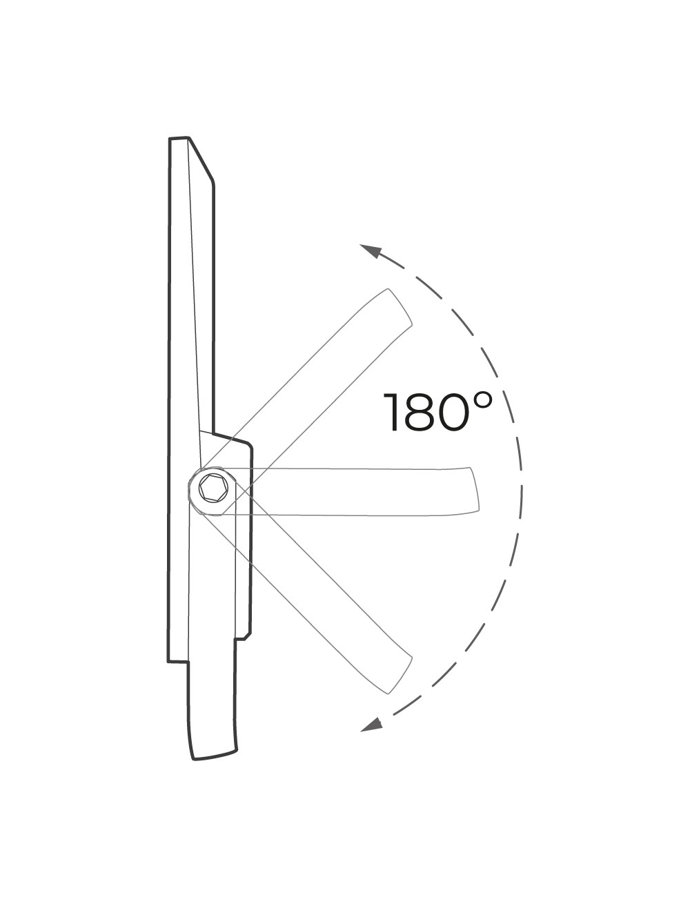 Foco proyector solar con sensor 300 w 3500 lm 6500 k luz fría