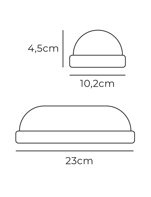 Aplique led oval con sensor crepuscular y de movimiento 18 w 1820 lm 6.400 k 23 x 10,2 x 4,5 cm