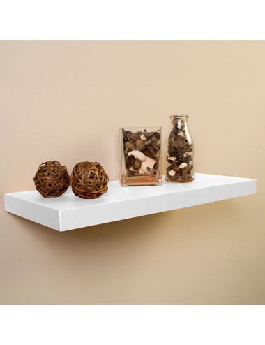 Estanteria con fijación invisible 60 x 25 cm blanco