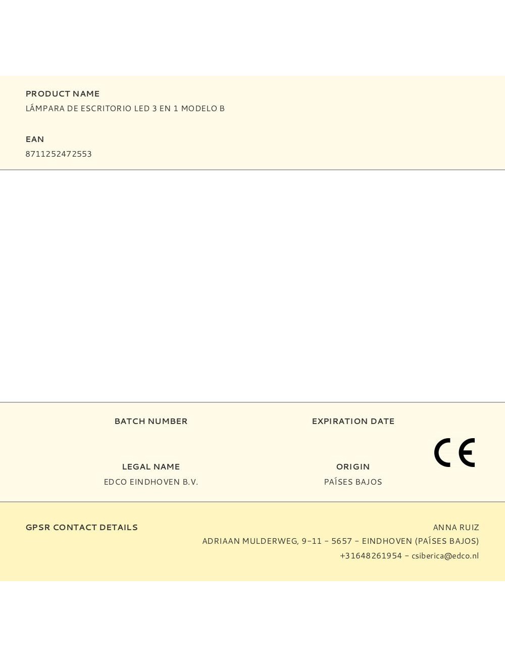 Lámpara de escritorio led 3 en 1 modelo b