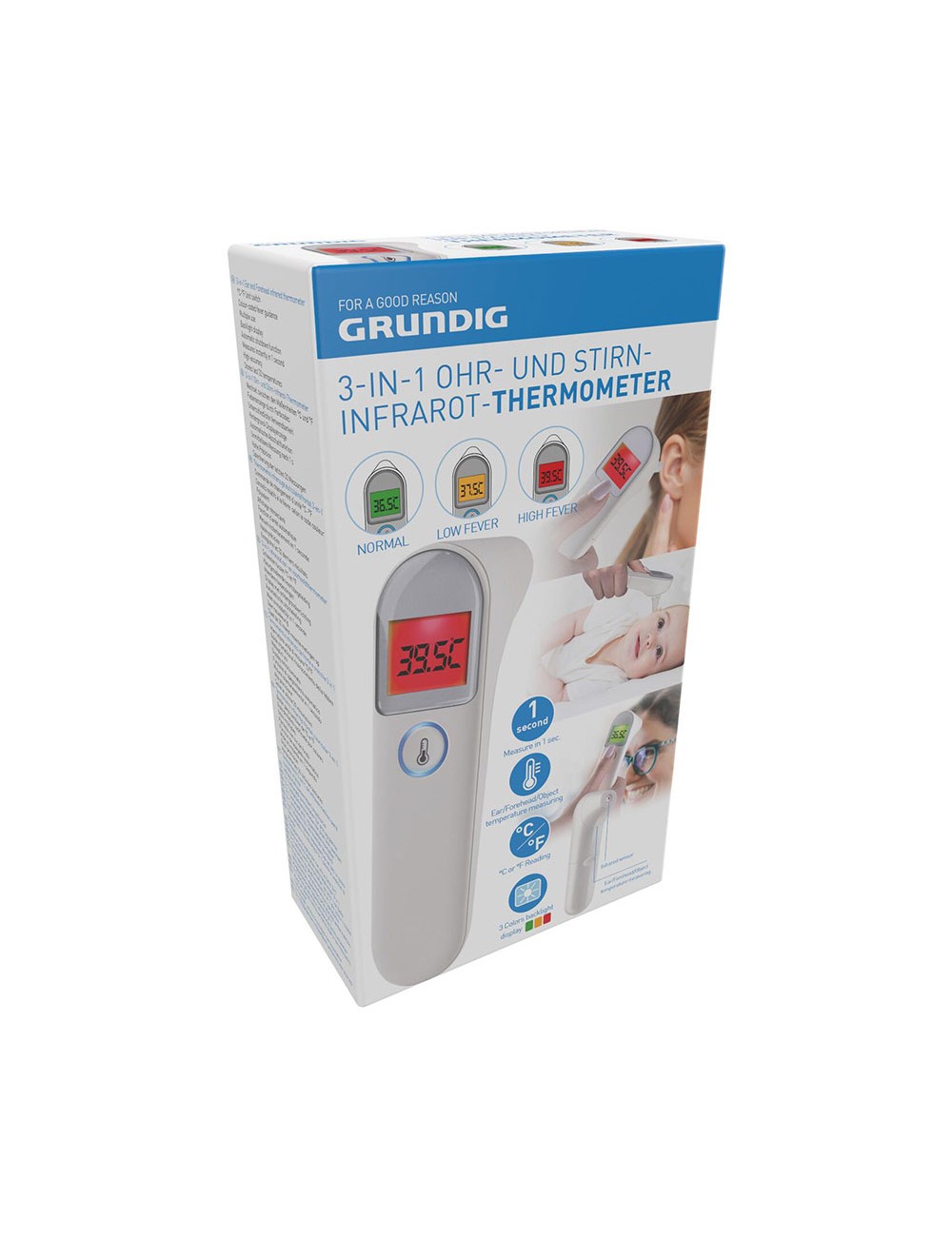 Termómetro infrarrojo 3 en 1