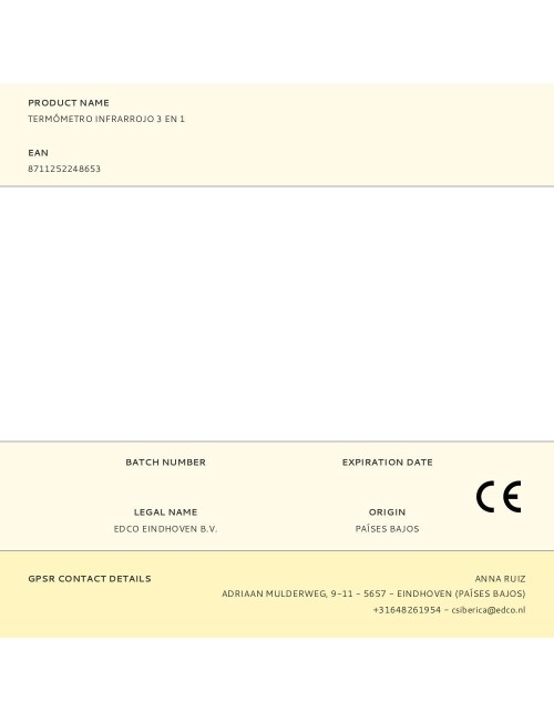 Termómetro infrarrojo 3 en 1