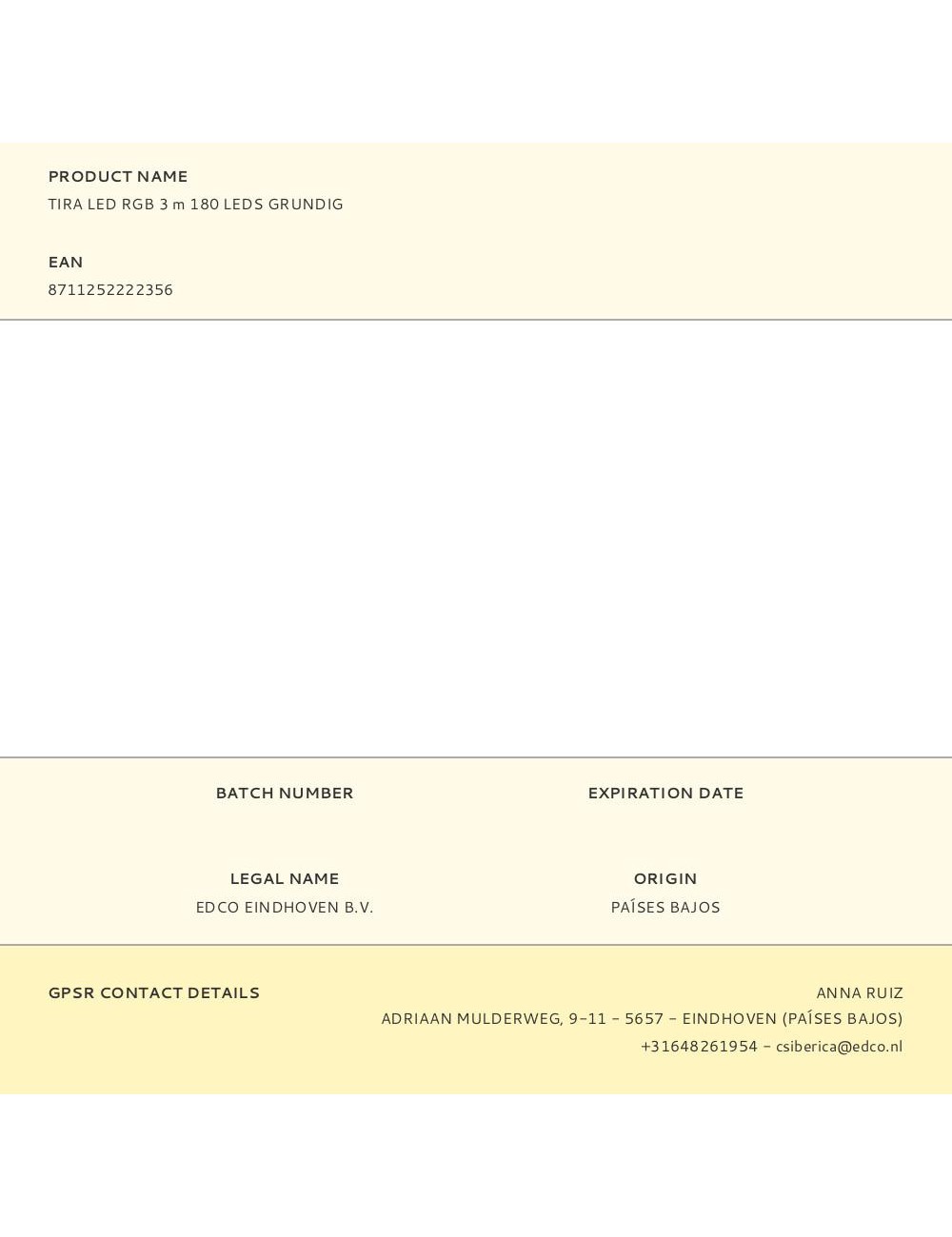 Tira led rgb 3 m 180 leds grundig