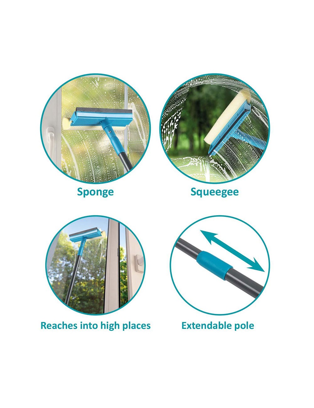 Limpiador de ventanas extensible 55-95 cm alpina