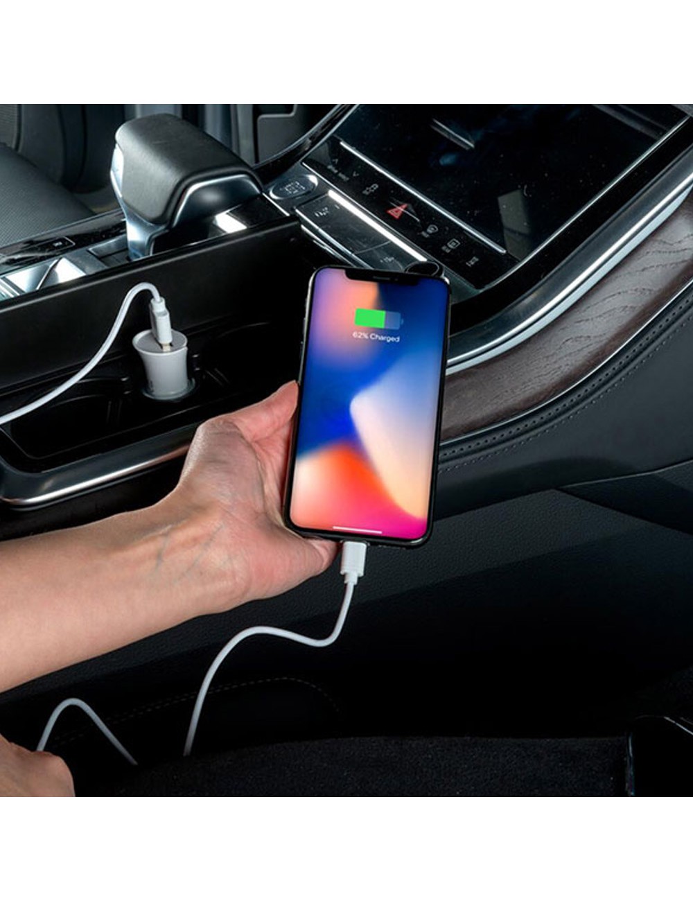 Cable usb-a a lightning 1,2 m blanco