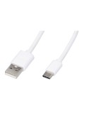 Cable usb-a a usb-c 1,2 m blanco