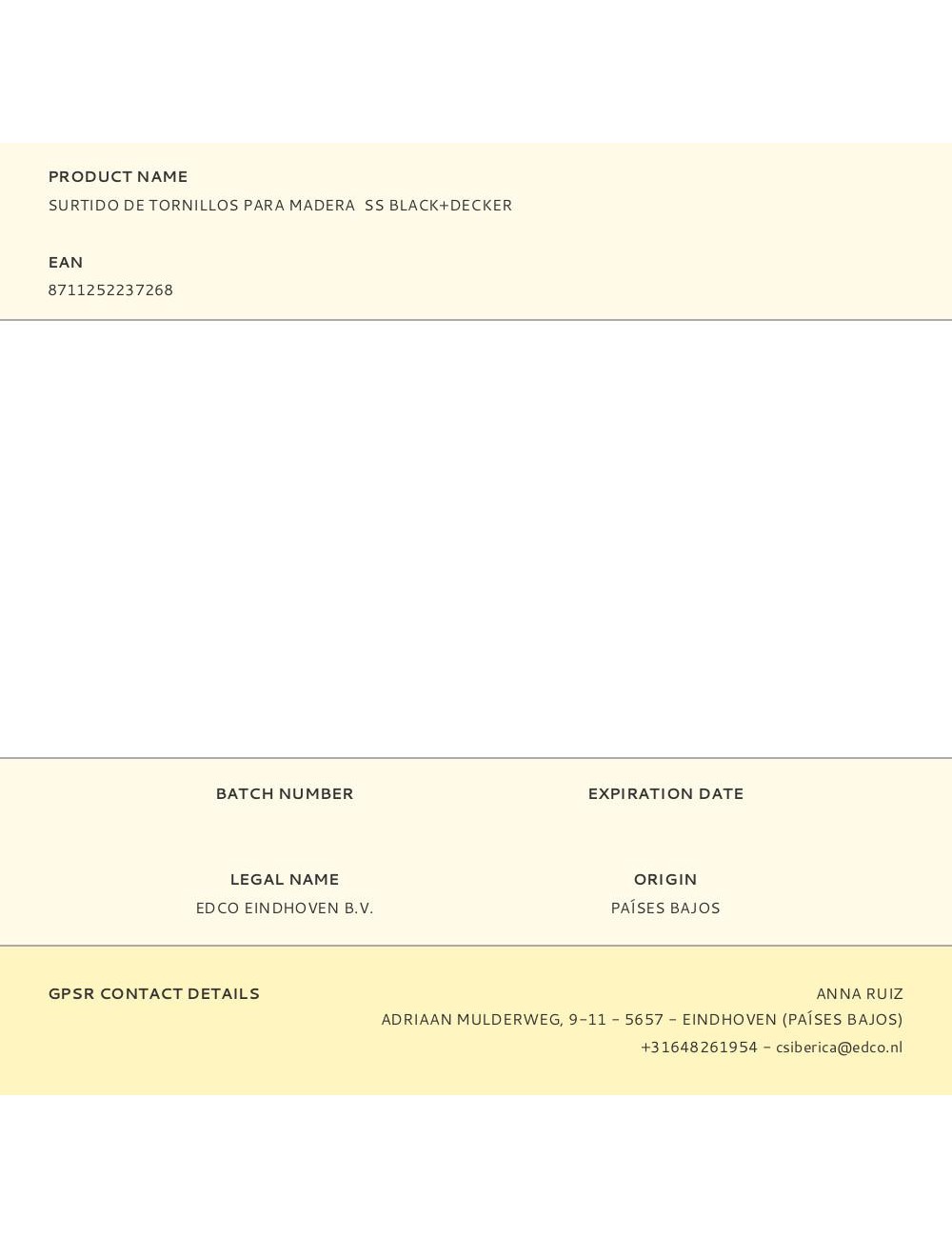 Surtido de tornillos para madera ss black+decker