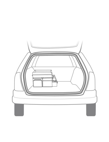 Organizador para automóvil con enfriador 47.5 x 25 x 30 cm