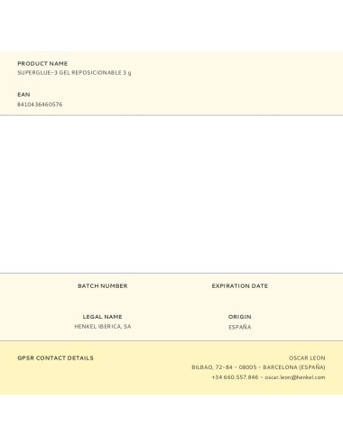 Superglue-3 gel reposicionable 3 g