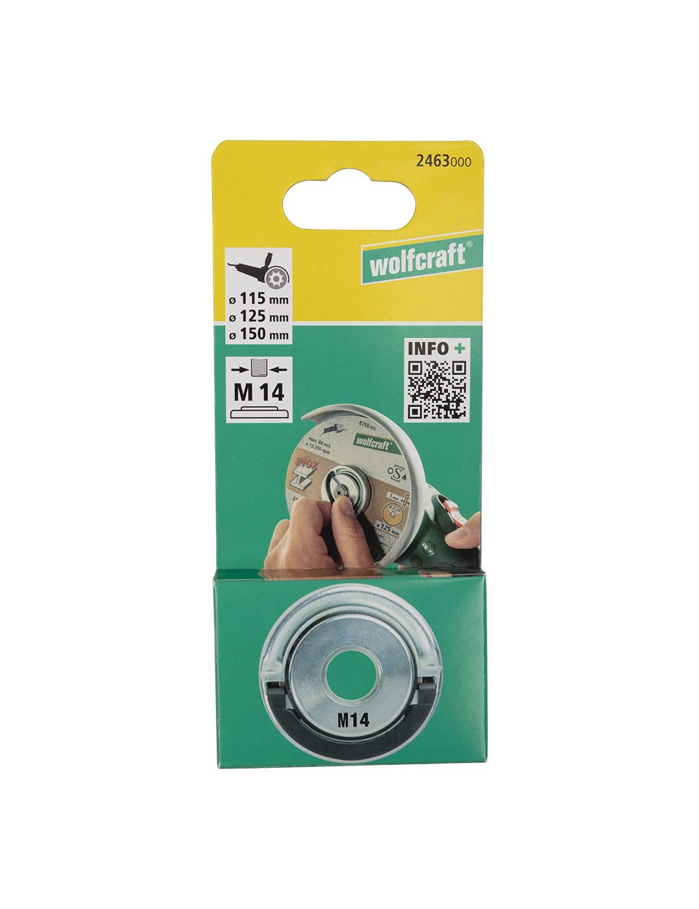 Tuerca de fijación rápida para amoladora angular 2463000 wolfcraft