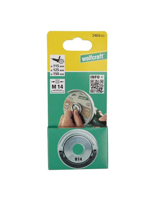 Tuerca de fijación rápida para amoladora angular 2463000 wolfcraft