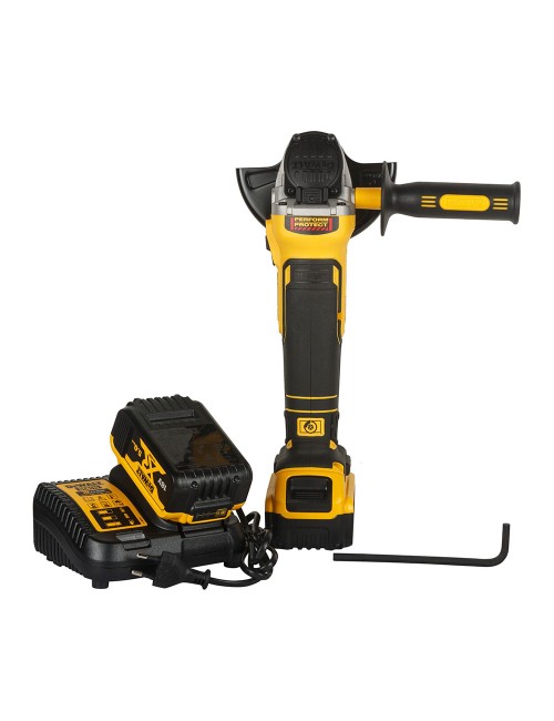 Mini-amoladora sin escobillas xr 18v 125mm con 2 baterías li-ion 5ah, cargador y maletín tstak ii dcg405p2-qw dewalt